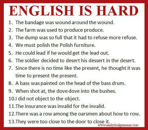 English Is Hard