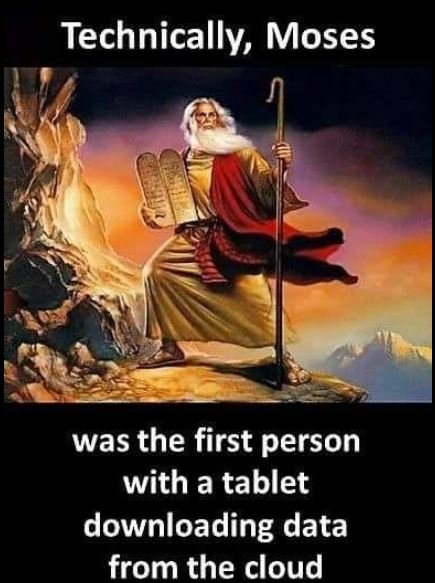 Image result for moses was the first person with a tablet