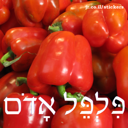 red peppers in Hebrew
