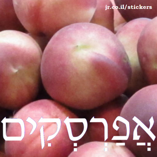 peaches in Hebrew