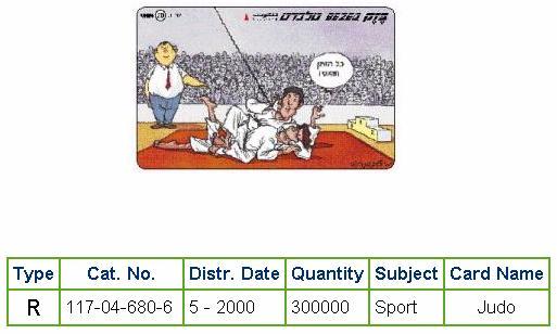 History of Israel - Telecards / Phone Cards - 2000 - Sports - Judo